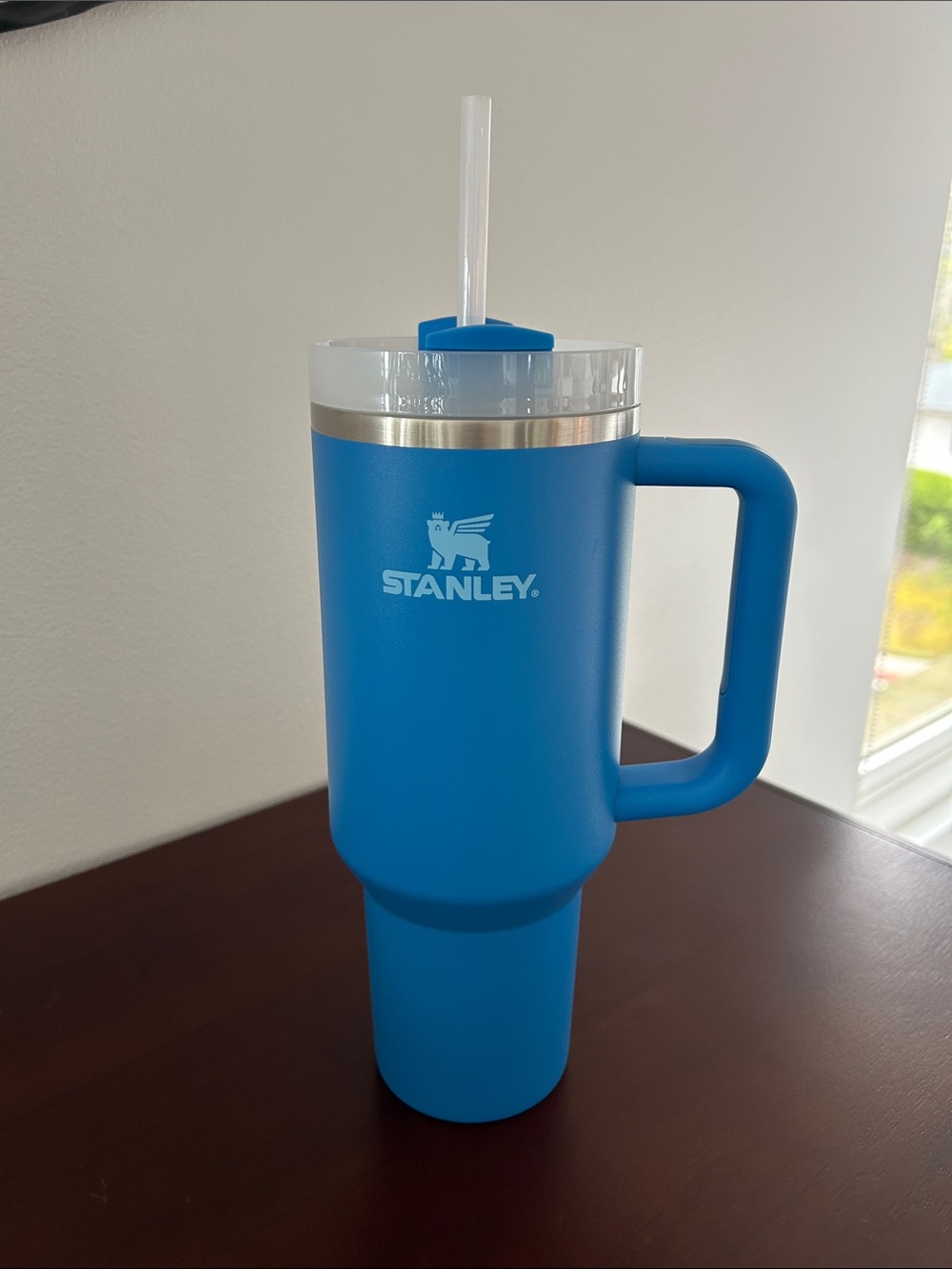 Stanley Quencher H2.0 FlowState Tumbler 40 oz Blue Tumbler Like New
